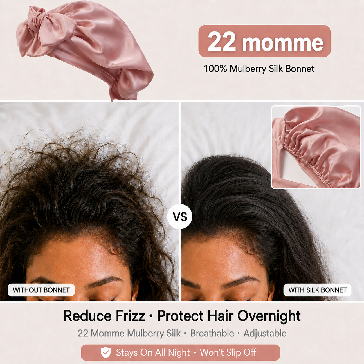 Confirmed Dorlune 22 Momme mulberry silk campaign graphic